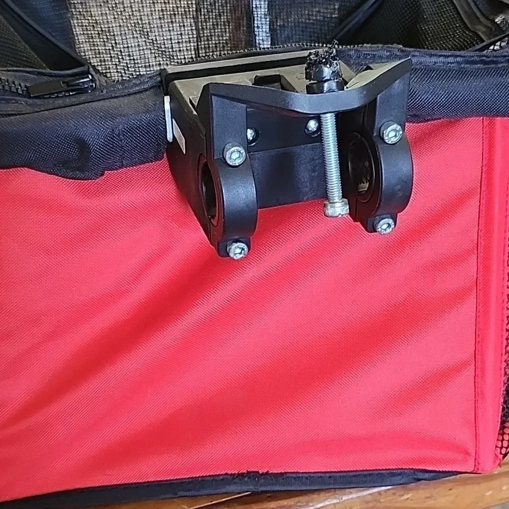 Schwinn Black and Red Bicycle Basket